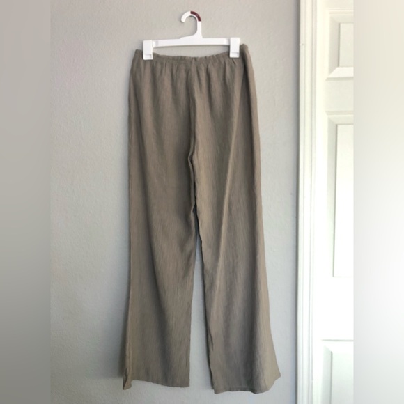 NWOT Zara Beige Wide-Leg Pants - Picture 10 of 10